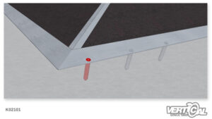 Fixer la tôle de transition